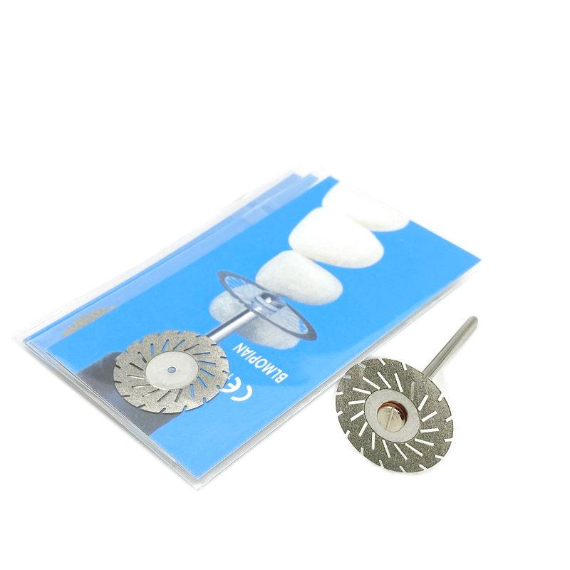 5 buc/set dentară ultra-subțire cu două fețe nisip porțelan disc de tăiere cu diamante dorn pentru disc diamantat instrumente de lustruit pentru stomatologie