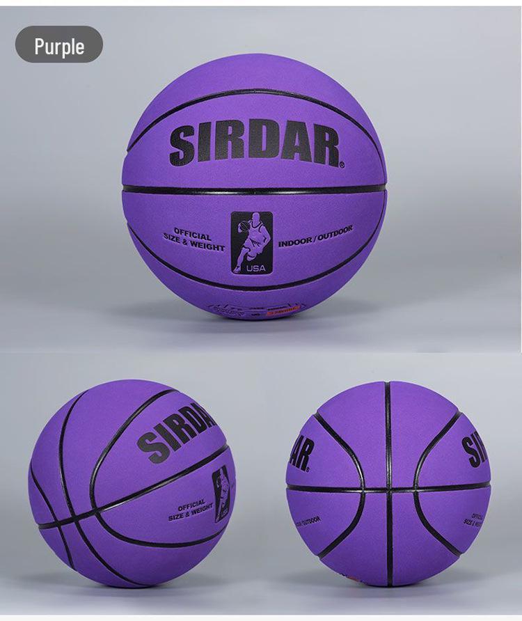 Sada Suede No. 7 Youth/Adult Indoor & Outdoor Basketball with Accessories