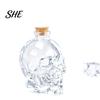 Decanter per Vino e Whiskey a Forma di Teschio, Vetro 3D per Liquori con Tappo, Dispenser Novità per Decorazione Bar da Uomo, Bar Domestico, Regalo Gotico Unico Soffiato a Mano