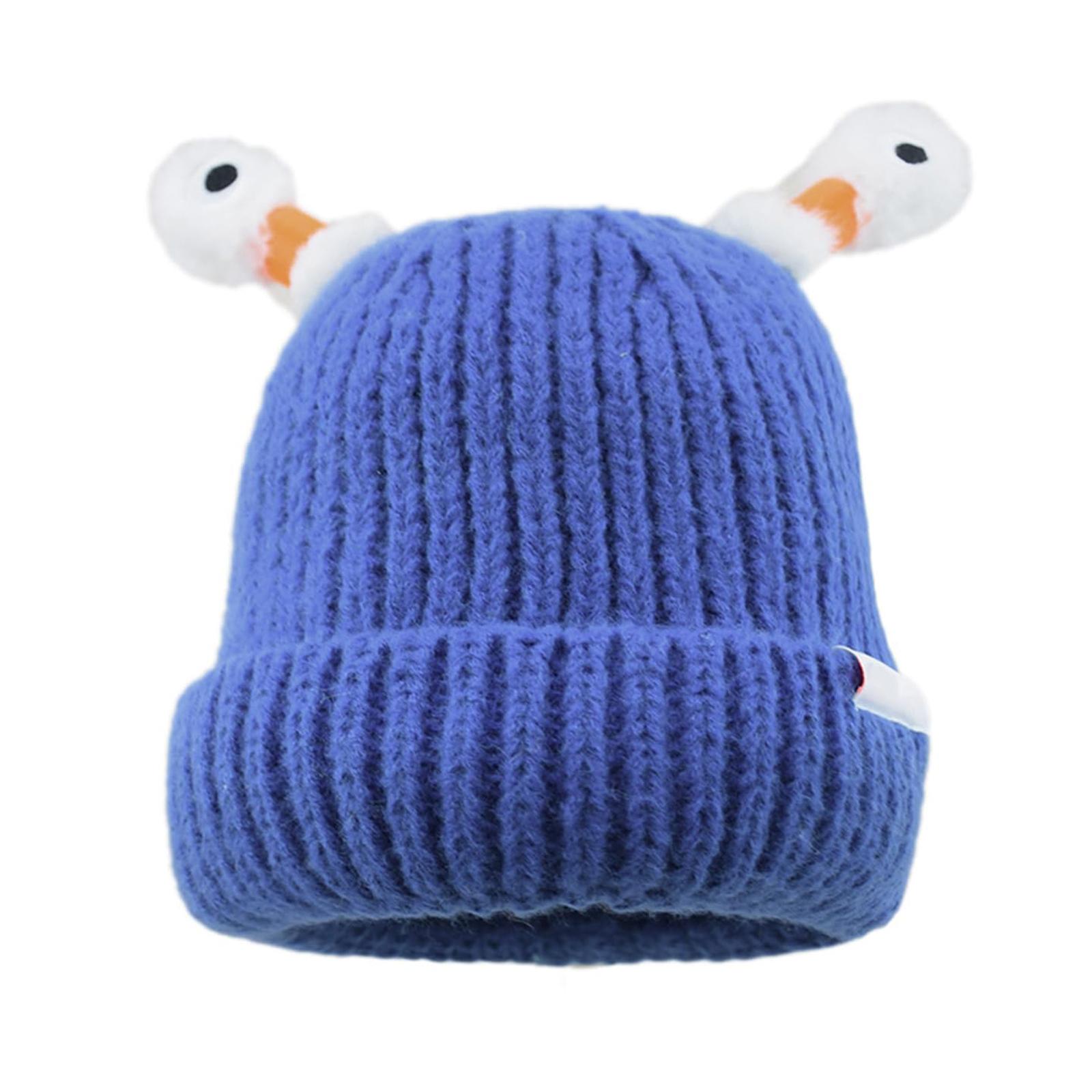 

Winter Light-up Antenna Baby Knitted Hat, Cute Cartoon Knitted Cap, Windproof Baby Hat For Children And Infants One Size