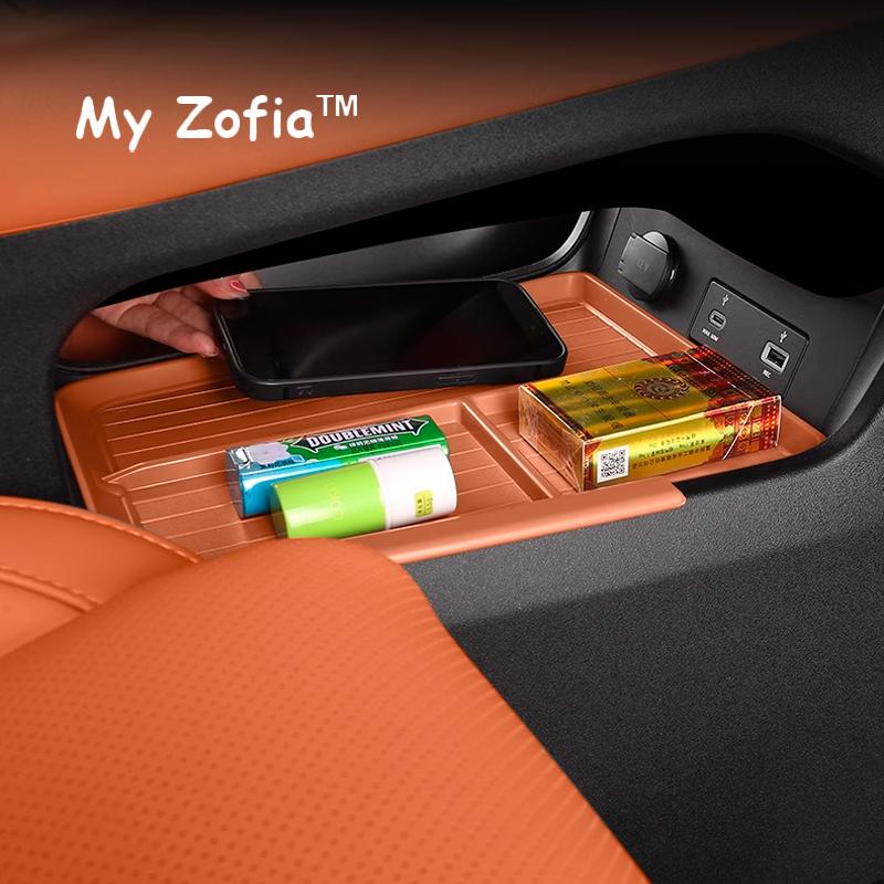For Leapmotor C10 2024 2025 Car Instrument Center Console Storage Box Mobile Phone Holder Armrest under Storage Box Accessories