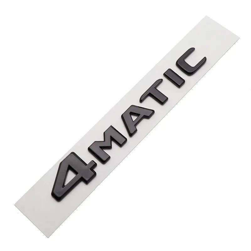 3D ABS Car Rear Trunk 4MATIC Logo Letters Emblem Badge Stickers For Mercedes Benz W246 W204 W205 W212 W213 R350 GLA GLC GLK W447