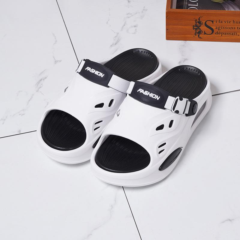 26 New men's thick-bottomed beach summer home wear open-toed non-slip men's rear draw with cool slippers