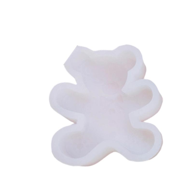 Santa Bear Shaped Silicone Mold Food Grade Materials For Baking Soap Making Candy Crafts Holiday Party Essential