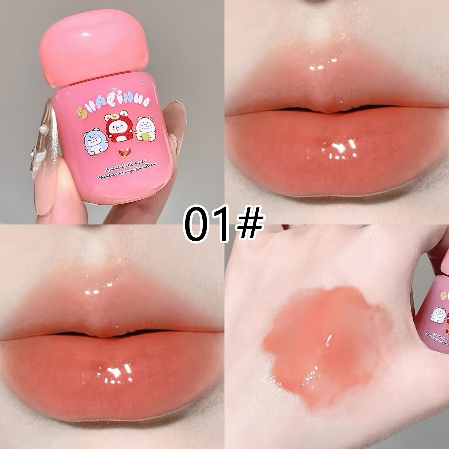 Fruit Extract Moisturizing Lip Balm, Easy to Apply Lips, Nourishing Plumping Lip Gloss, Daily Use
