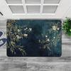 Minimalist Leaf Floral E-gaming Floor Mat Watercolor Print Non-Slip Rug for Living Room Bedroom Kitchen Bathroom Entryway Decor