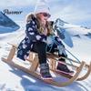 Afneembare Sleetrolley Touw Waterskiën met Handvat Roestvrij Staal Karabijnsluiting 4m Nylon Trek Ski Cart Trekken voor Wakeboard Kneeboard Snowboard