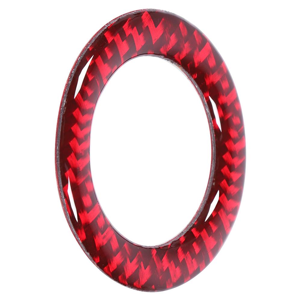 

Накладка кольца переключателя старт-стоп из углеволокна, крышка отверстия для ключа зажигания, рестайлинг, подходит для Ford Mustang