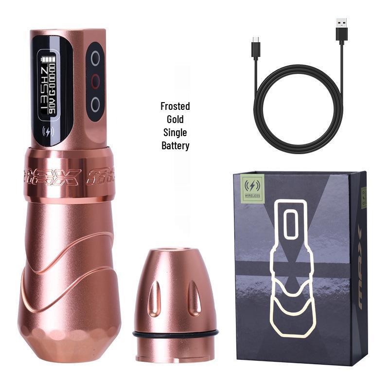 Wireless Tattoo Machine Pen: Battery-Powered Liner & Shader - Integrated Motor