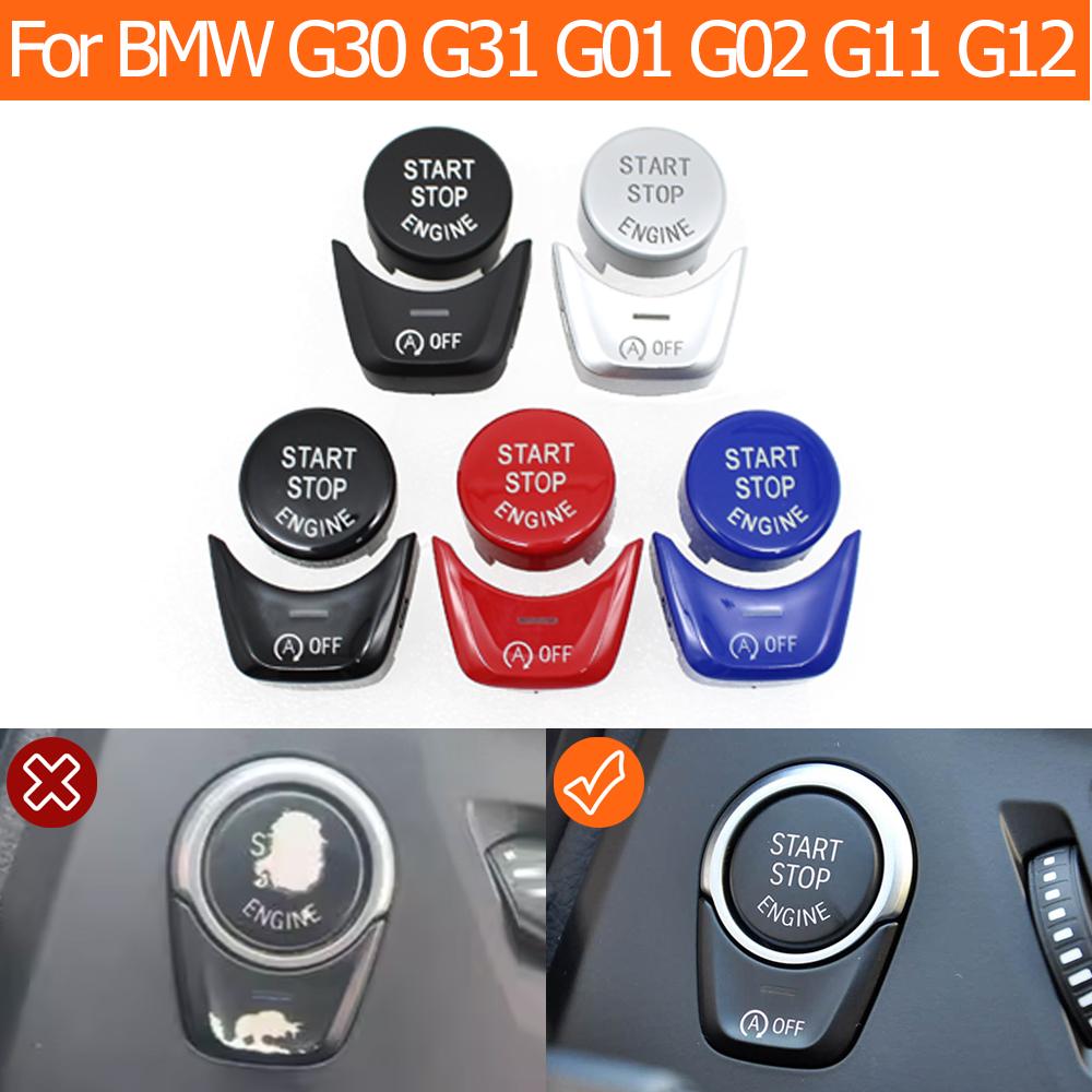 G30 G01 G12 Bilmotor Tändning Start Stopp AV-knapp Skyddslister För BMW 1 5 6 7 X3 X4 Serie F52 G31 G08 G02 F98 G32 G11
