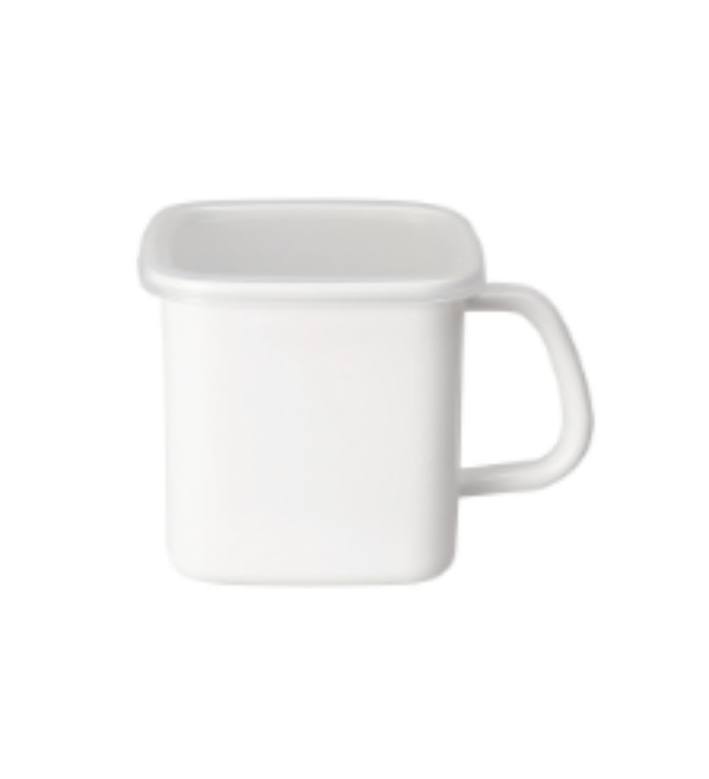 

World Create Noda Horo Handle Stocker, White, Square L, with Seal Lid, 65344