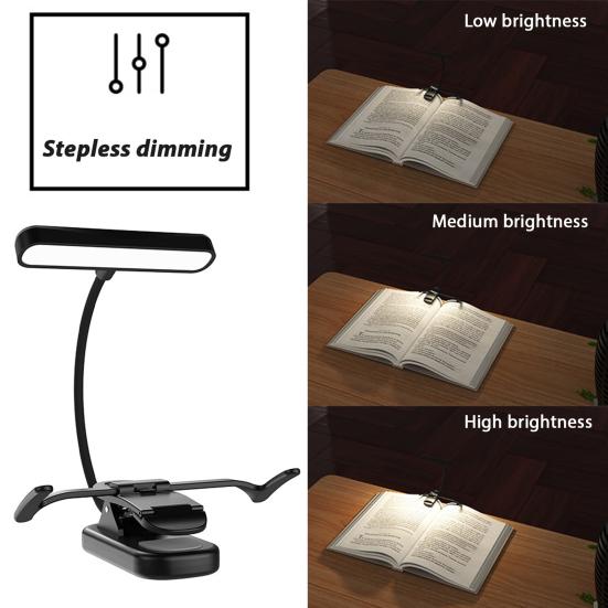 Music Stand Light Rechargeable Clip Piano Lamp Portable LED Reading Lamp for Musician Piano Player Kids