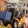 Remote Control Mini Rc Car Forklift Truck 1:64 Desktop Alloy Simulation Engineering Vehicle Sound Emulation Children'S Toys