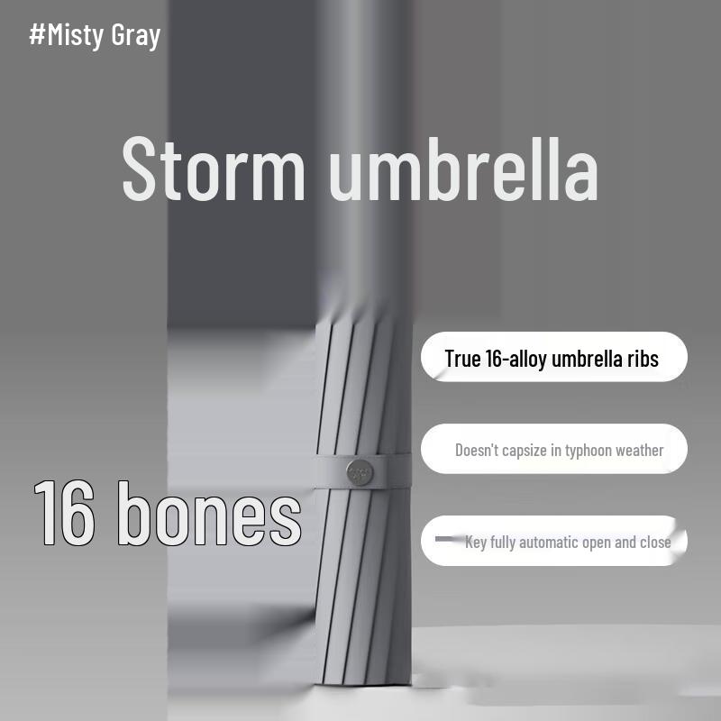 ZUODU 16-Rib Automatic Umbrella