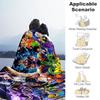 1PC Dragon Ball Heroes Outdoor Flannel Throw Blanket - HD Printed Lightweight Soft Warm All-Season Blanket for Sofa, Bed, Travel, Camping 092
