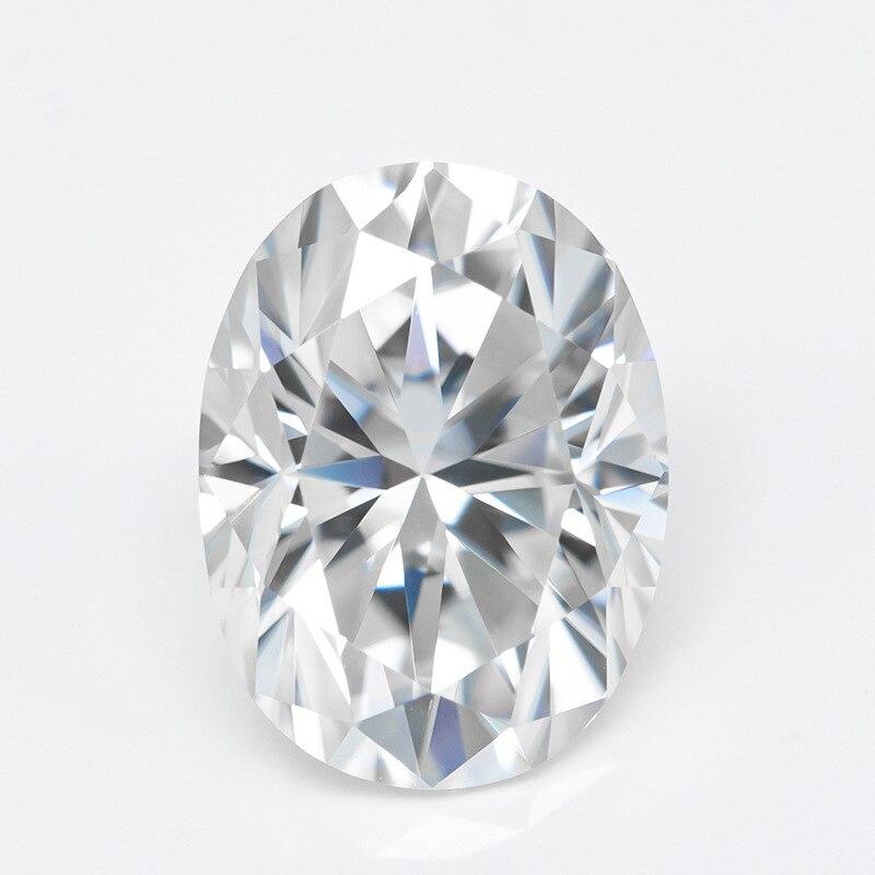 

Овальное белое муассанит Cellacity 3A, ожерелье с голым камнем, серьги-кольца с камнем, сертификат GRA, подарок 5 carat 9 X 11mm белый