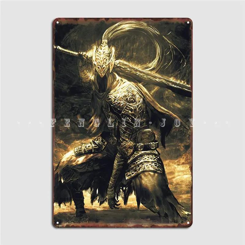 Металлическая табличка Dark Souls Настенный Декор Стены Пещеры Кинотеатр Персонализированный Жестяной знак Плакаты 20x30cm