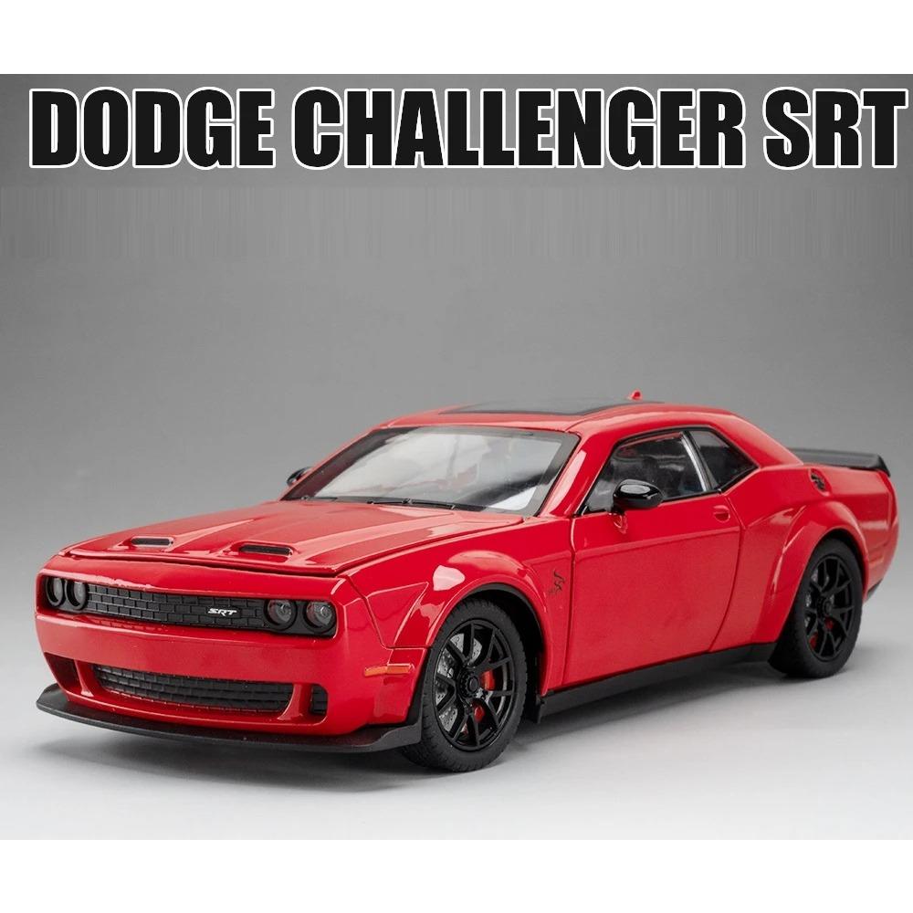 1/24 Dodge Challenger Hellcat Autíčka litá Metel Auta Hračka Tahni zpět Modely aut Hellcat se zvukem a světlem Hellc pro děti