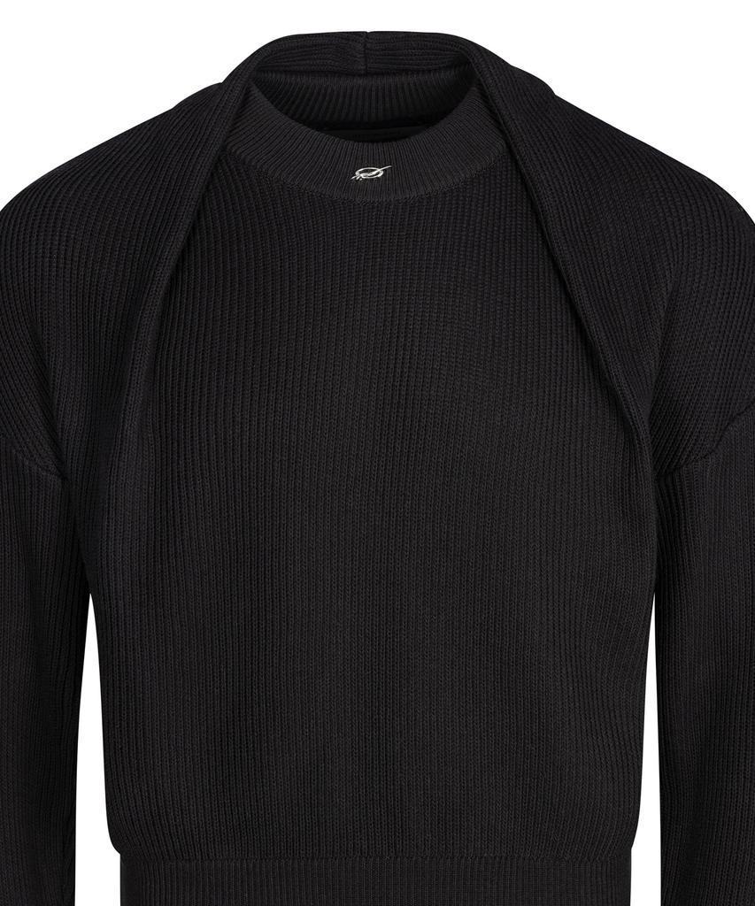 51Peosenteu Shawl Knit - Black