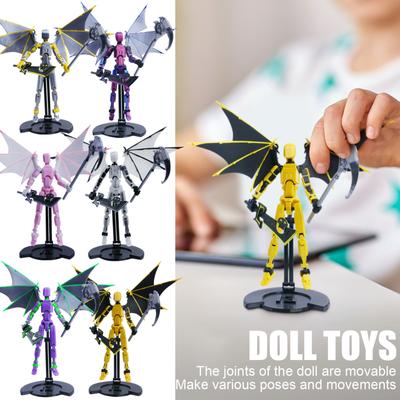 Mobile Doll Set, 3D Printed Titan Robot Mobile Doll, Posable Mobile Doll, Suitable For Collectors, Desktop Decoration