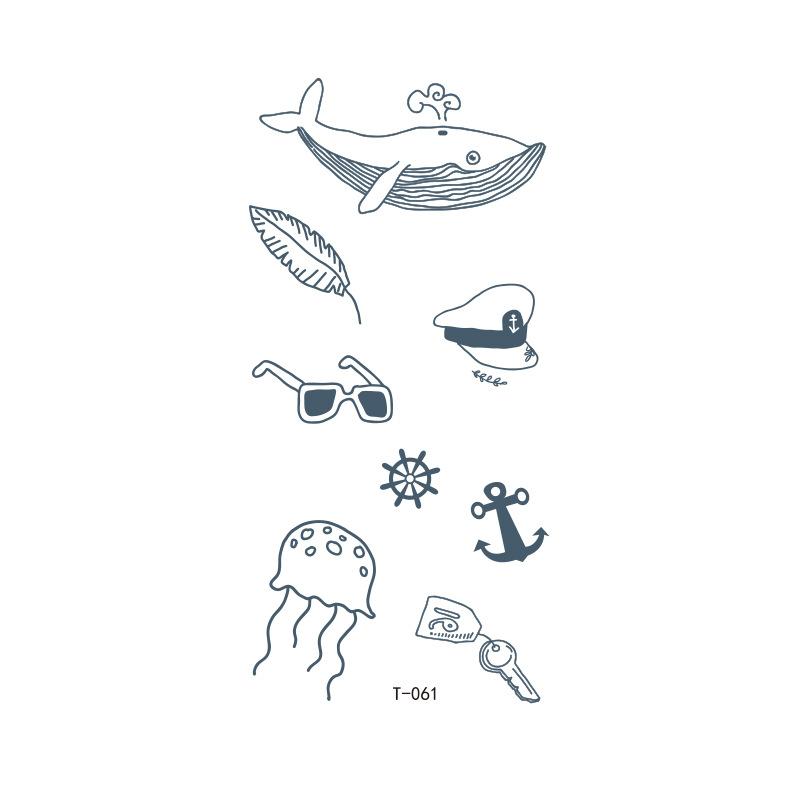 

Красивая наклейка Водонепроницаемая наклейка-тату Мультяшный цветок Буква Наклейка-тату Временная татуировка для мужчин и женщин 75*140mm