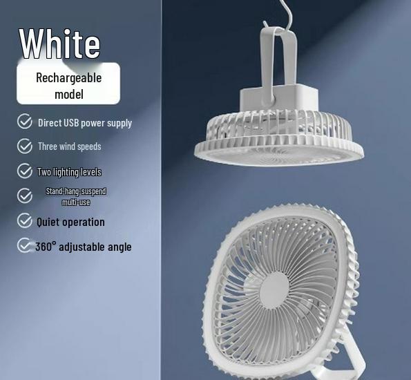 

Компактный USB-вентилятор двойного назначения: Настольный и Подвесной