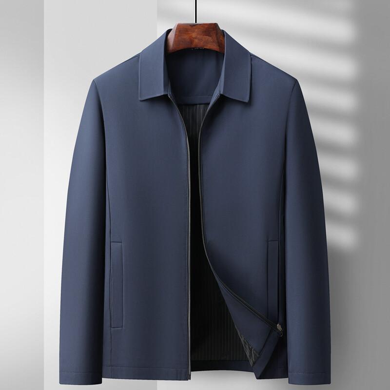 Men's Spring and Autumn New Fashion Lapel Jacket Middle-aged Business Leadership Executive Jacket Men
