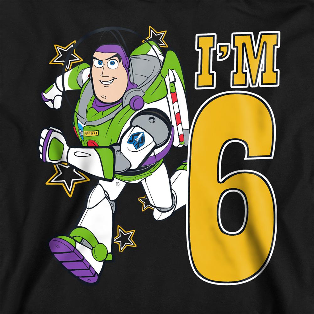 Toy Story Childrens/Kids I'm 6 Buzz Lightyear Birthday Pullover Hoodie