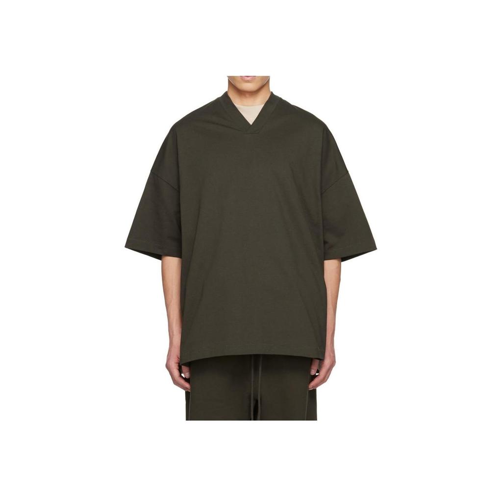 Fear of God Essentials V Neck T-Shirt Ink Men Tops Black 125SP244210F