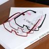 Man Woman Anime Glasses Frame Small Square Cosplay Red Half-Frame Glasses No Lenses Fashion Metal Rectangular Eyeglasses
