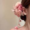 Ancient Style Chinese Style Hair Clip Colorful Flower Hairpin  Photography Props