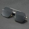 Men's Vintage-Style Fashion Fashion Sunglasses - Zinc Alloy Frame, PC Lenses, Ideal For Hiking, Casual Wear & Outdoor Adventures