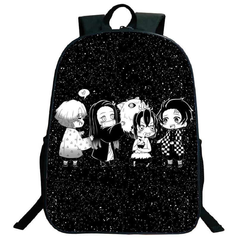 Demon Slayer Backpack Kimetsu No Yaiba Tanjiro Nezuko Kamado Teenarges Schoolbag Laptop Bag Boys Girls Rucksack Travel Shoulder Bags
