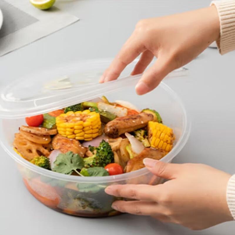 SPSR Round Disposable Food Containers with Lids