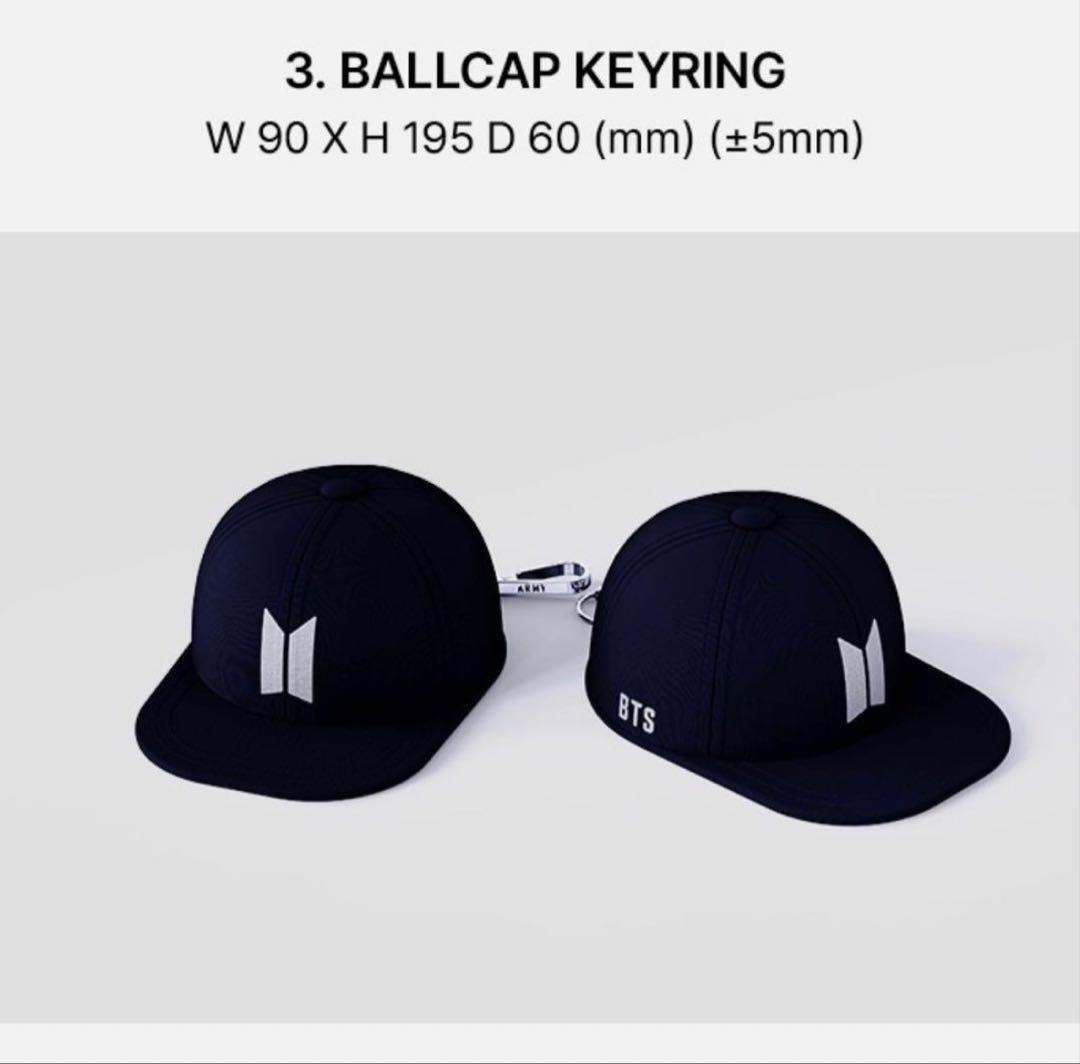 BTS KIT MEMBERSHIP GIFT V7 Ball Cap Key Ring