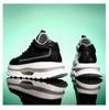 8CM Height Increasing White Dad Sneakers, Thick Sole Retro Casual for Spring and Autumn