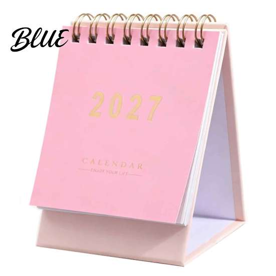 Personalized Office Desk with Gold Calendar Minimalist English Desktop Accessory 2027 Table Planner Modern Decoration