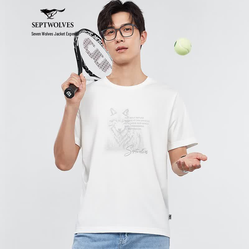 Septwolves Men s Quick-Dry Ice Ammonia Cool Touch Short Sleeve T-Shirt 2XL (180) грязно-белый