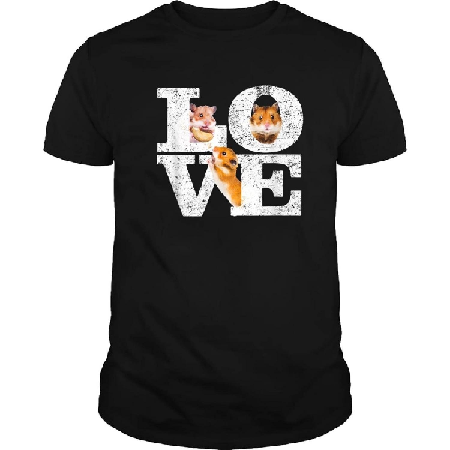 Funny I Love - Bulk Shirts - Hamsters Gift - Custom for Men - Cute Hamster Pet - Everybody Logic Tshirt - Lover Hamster T Shirt S