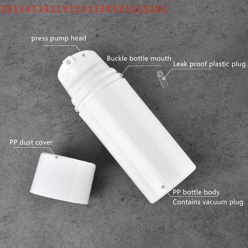 Travel Dispenser 30-150ml Vacuum Pump Bottles for Cream Gel Moisturizers Liquid Lotion Refillable Makeup Cosmetics Bottles