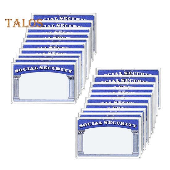 10/20 Unidades Protetores de Cartão de Segurança Social Transparentes Protetor de Cartão Medicare Resistente à Água Porta-Cartão de PVC Transparente para ID Cartão de Débito Cartão de Crédito