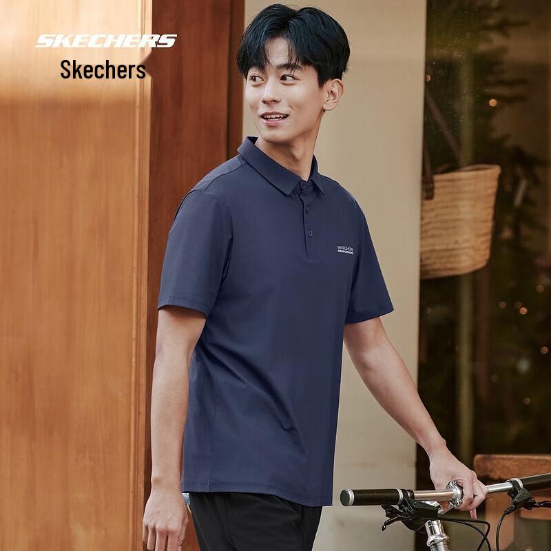 Skechers Men s Cool-Dry UV Protection Polo Shirt L