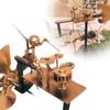 Handmade Metal Drummer Windmill, Drummer Windmill Garden Decoration, Percussionist Music Figurines,Fun Wind-Powered Sculpture