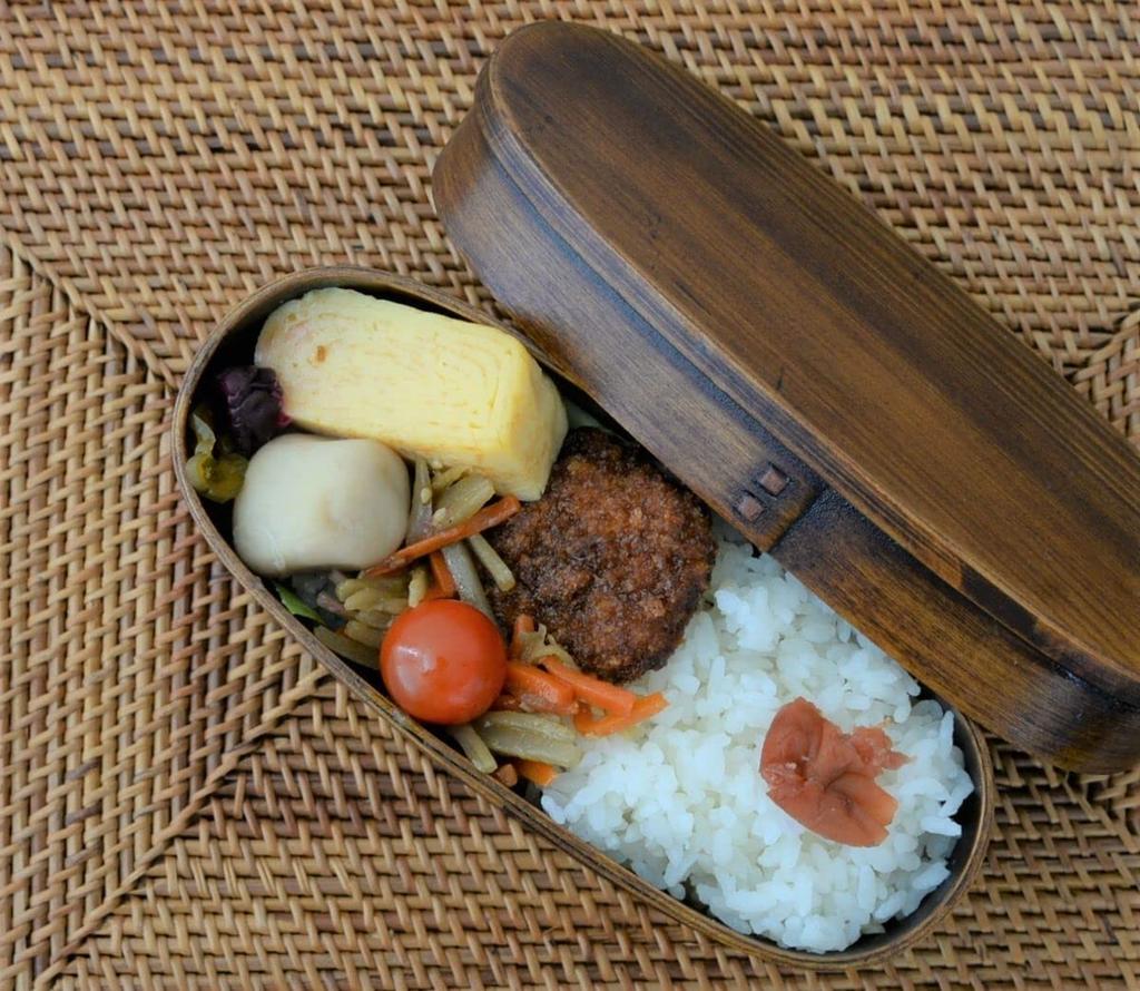 Magewappa Bento x x Lacquered Brown J-kitchens Box, 18.5cm 8.5cm 6.3cm, 400ml,
