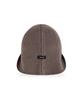 Bajal Va Patch Wide Brim Knit Bucket Hat Warm Taupe