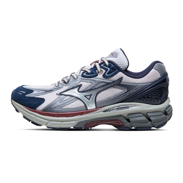 New Mizuno Halo Mi Anti Slip Wear Resistant Low Top Running Shoes Unisex Gray Blue D1GH240812