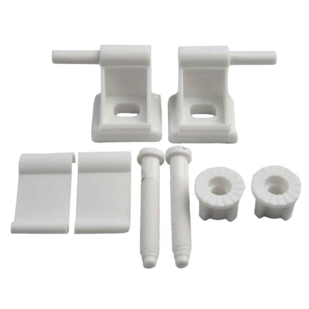 Kunststoff Toilettensitz Zubehör, Kunststoff Toilettensitz Befestigungsschrauben, Muttern, Toilettendeckel Schrauben, Haushalts Ersatzteile