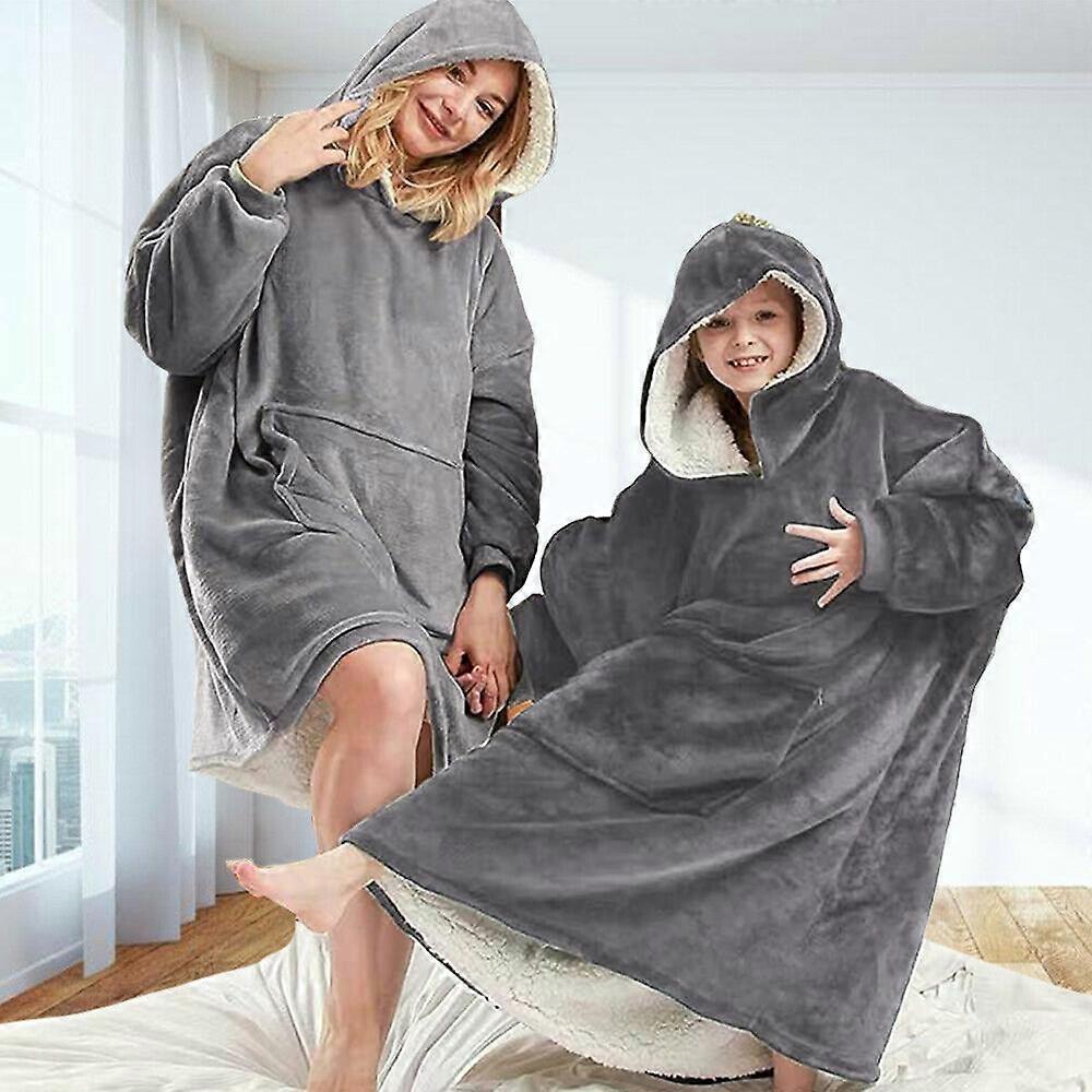 Adult Super Soft Loose Oodie-comfy Nightware Fleece Blanket