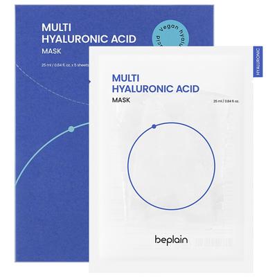 BePlain Multi Hyaluronic Acid Mask 25ml, 5 Packs, 1 Piece