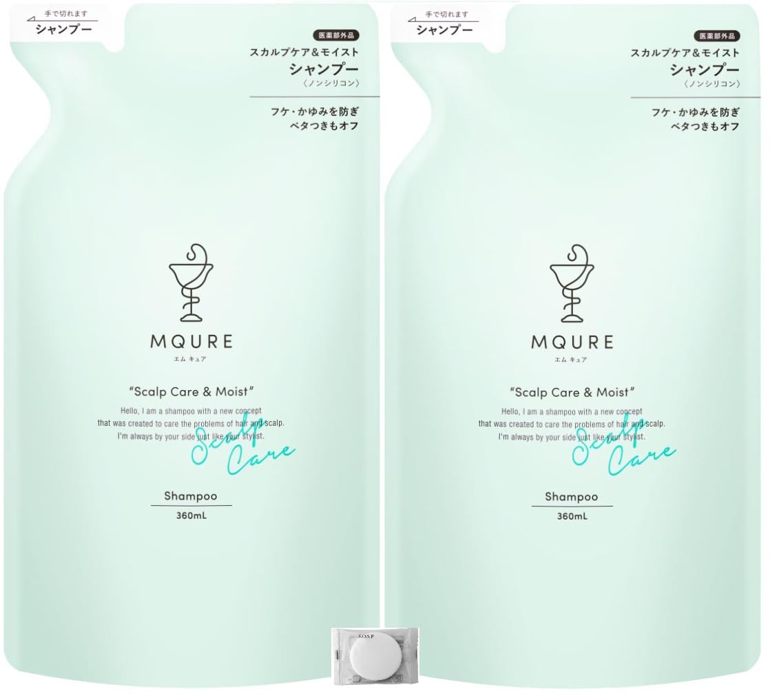

Сменный блок увлажняющего шампуня для ухода за кожей головы Medicated Scalp Care, 360 мл, набор из 2 маленьких мыльных пузырей SP, 2 шт., светло-голубой M-Cure и квази-лекарство + [M-Cure S]